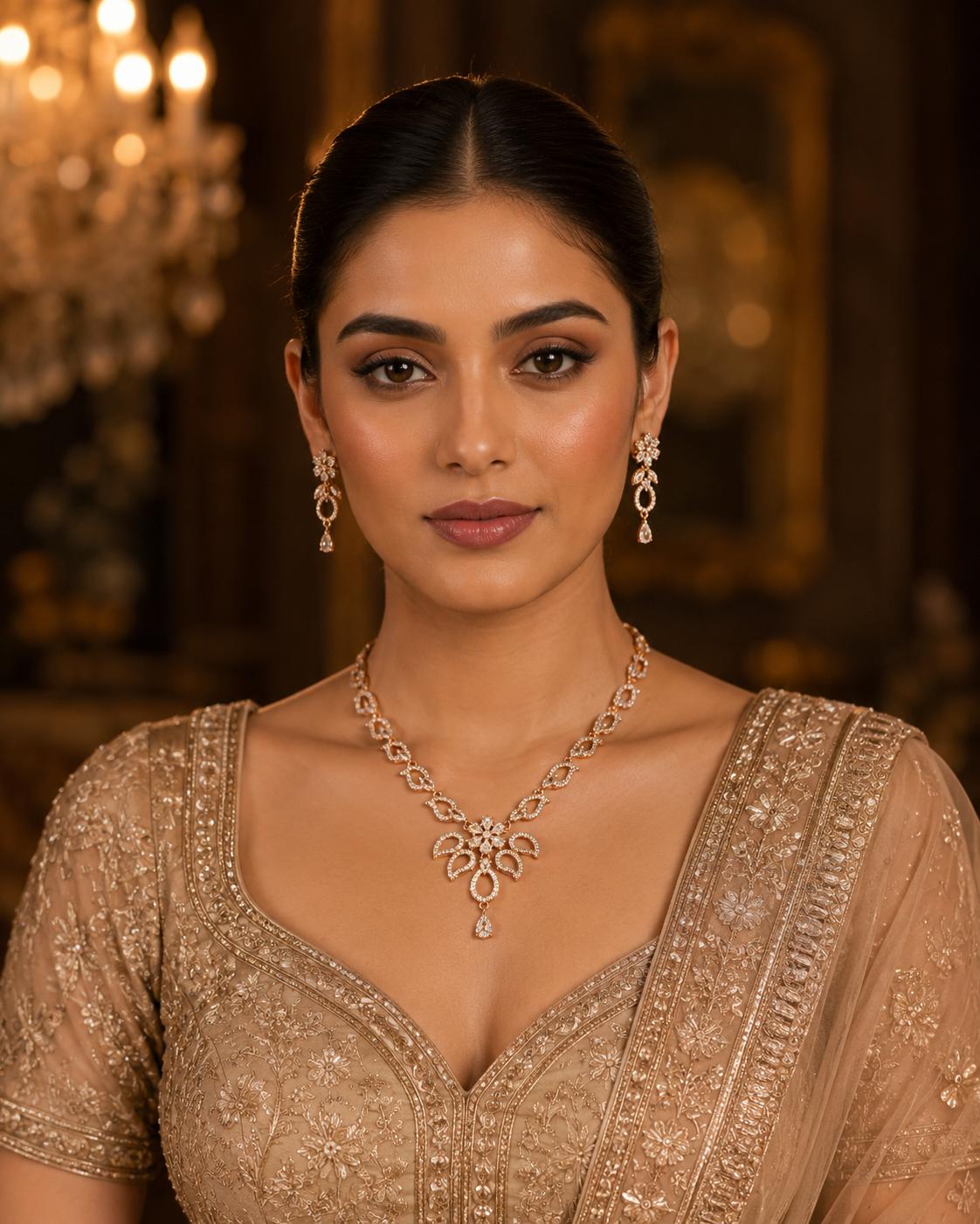 Aadhya Crystal Blossom Set